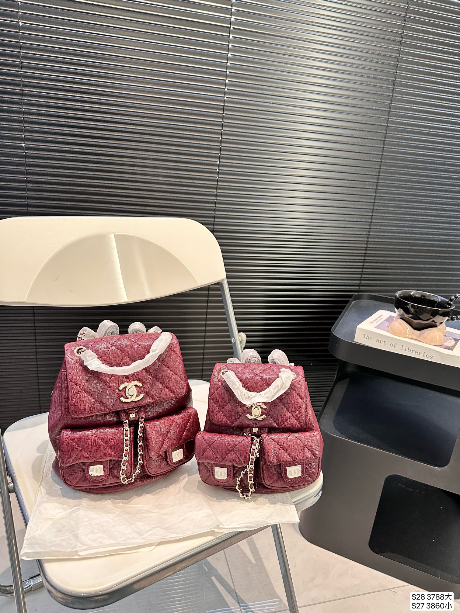 Chanel Backpack 3788 LLS002 17-20cm