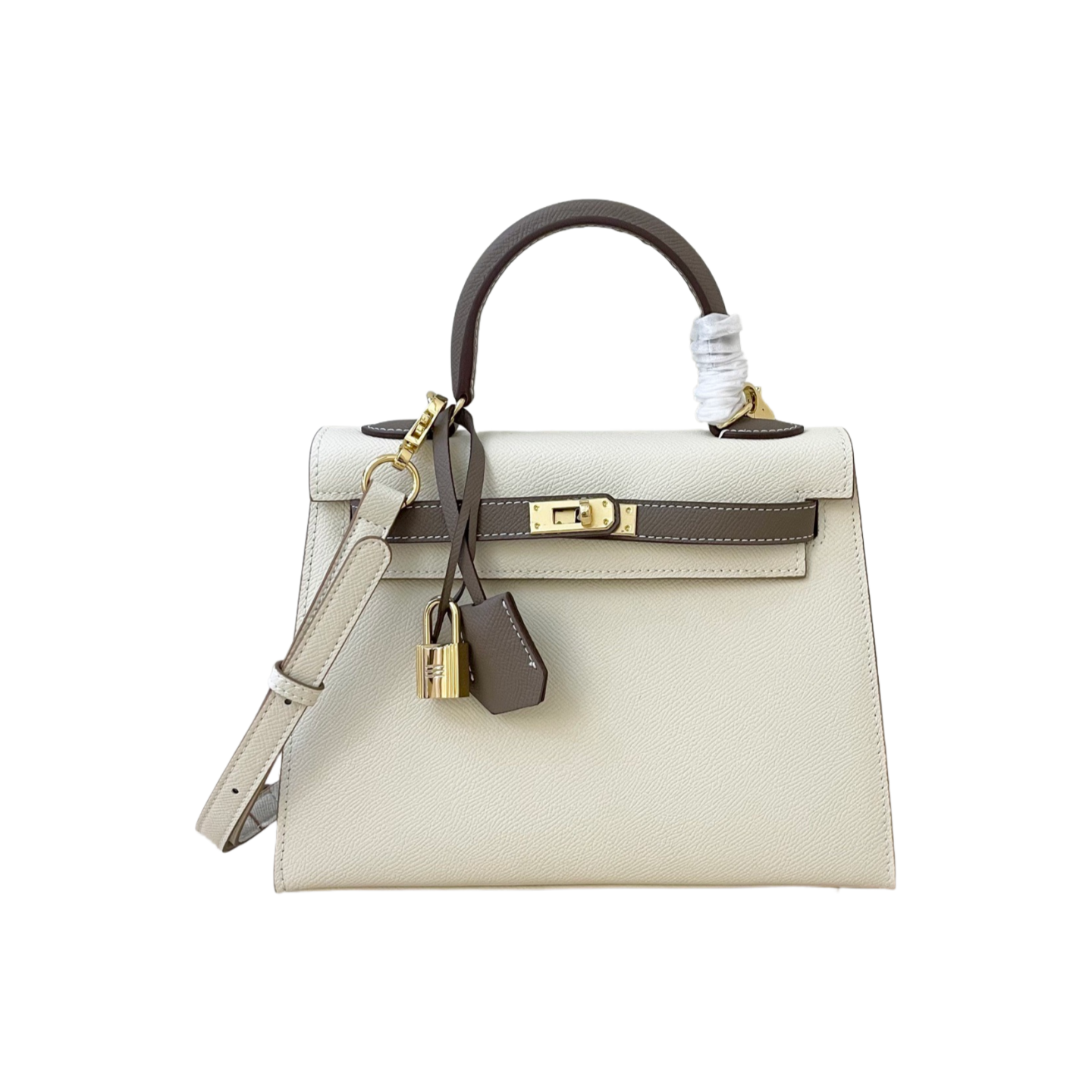 Hermes 28cm Kelly Bag Togo Leather Handbag  Pink