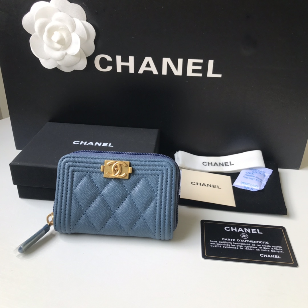 CHANEL BOY CHANEL ZIPPED COIN PURSE