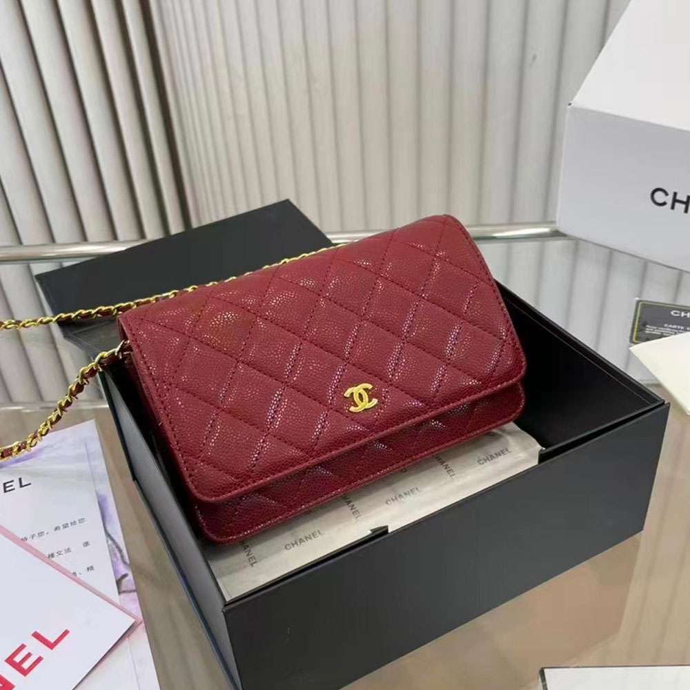 Chanel  WOC Quilted Caviar Shoulder Bag (Replica)
