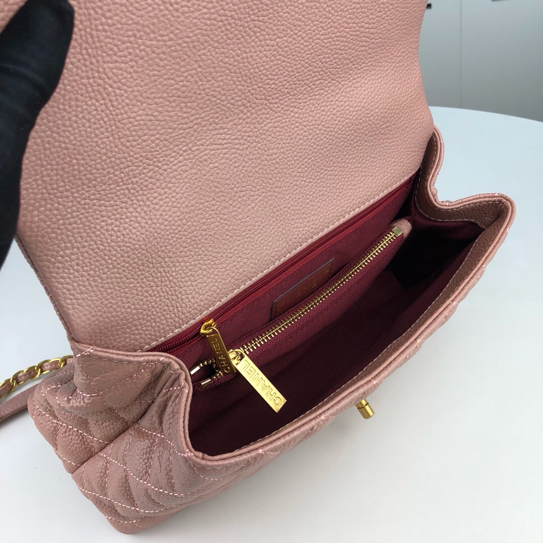 Chanel Pink Large Shoulder Bag Handbag