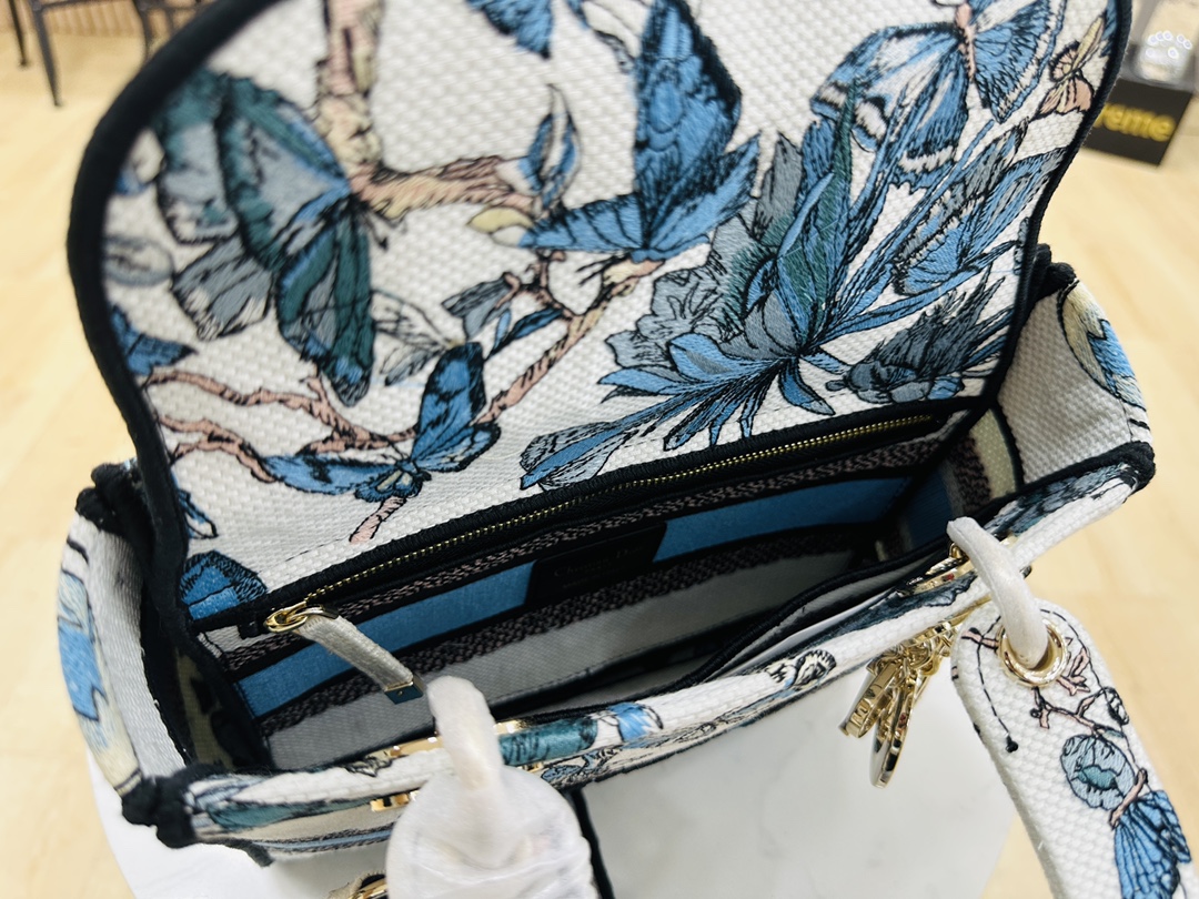 10A + top quality Dior Medium Lady D-Lite Bag 9920 DD003 24cm
