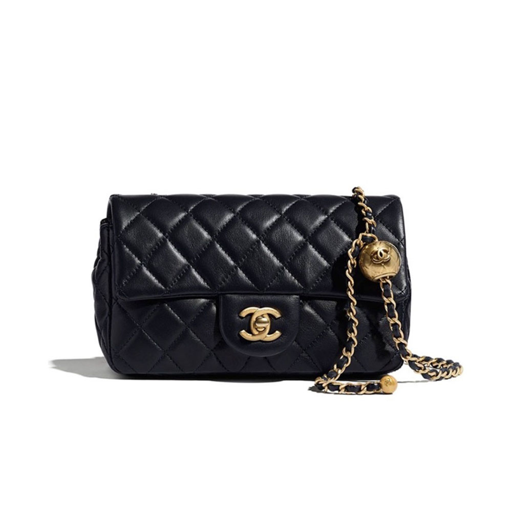 Chanel CF Calfskin Golden Ball 20CM Shoulder Bag（Replica）