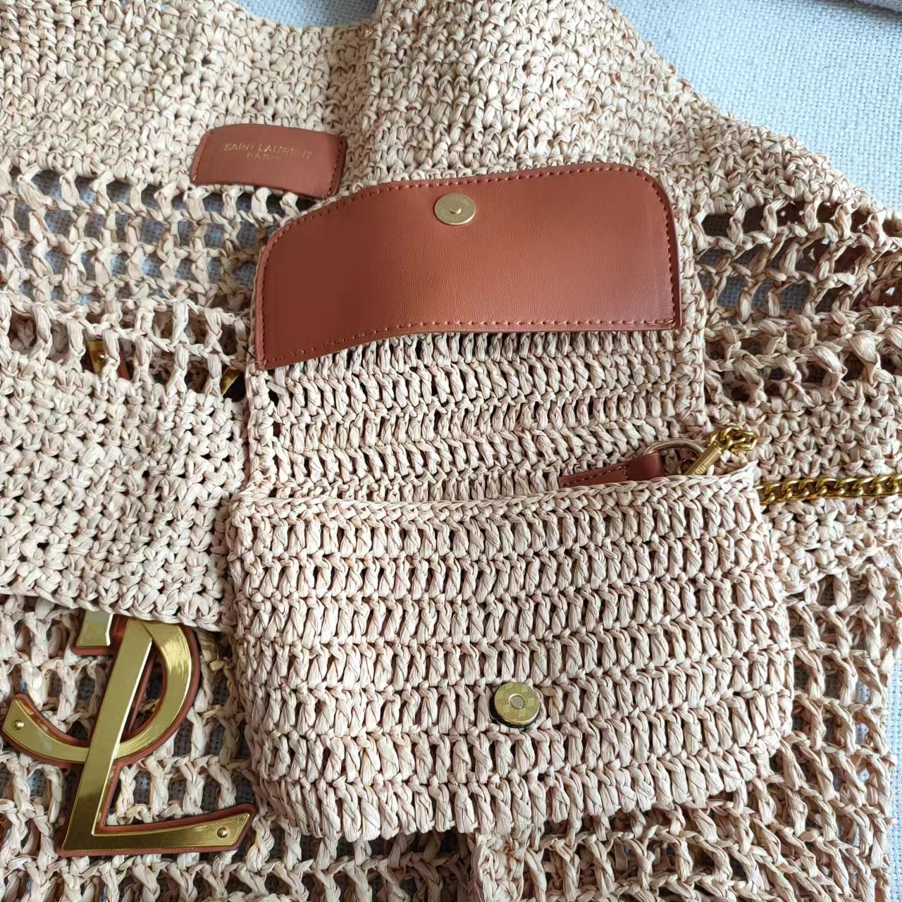 YSL ICARE Shopping Bag 698651-1 LM081 47cm