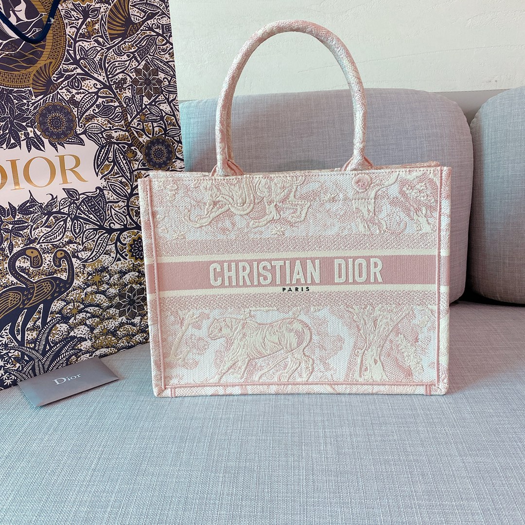 10A + top quality Medium Dior Book Tote 1296 DLAM022 36cm