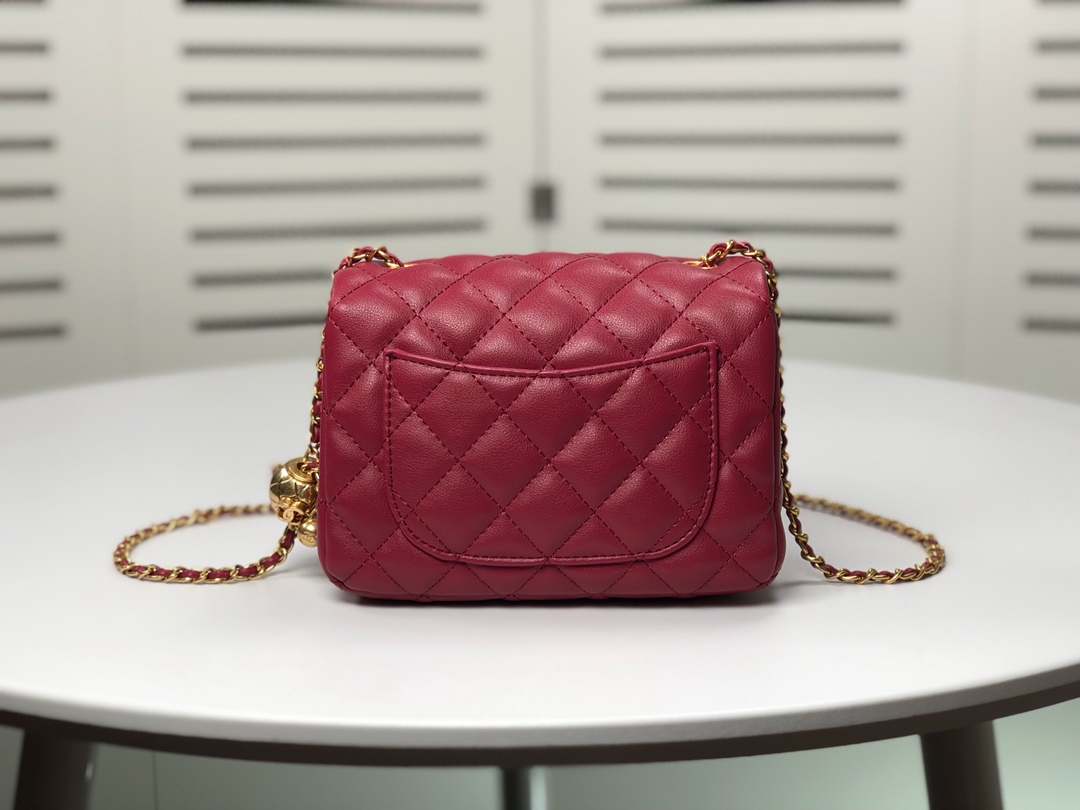 Chanel Cross Body Metal Ball Chain Shoulder Bag Handbag