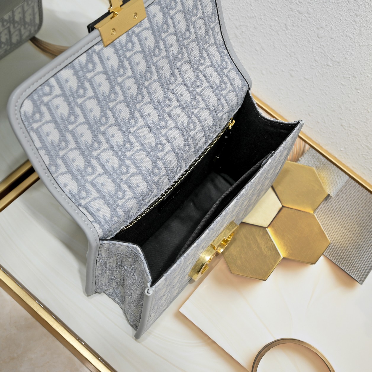 30 Montaigne Bag Gray print CD-1001 XB071 24cm