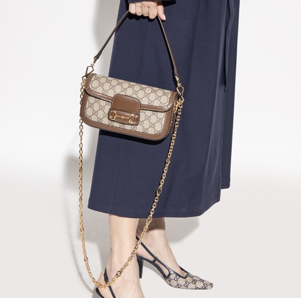 Gucci Horsebit 1955 Baguette Shoulder Bag Handbag(Replica)