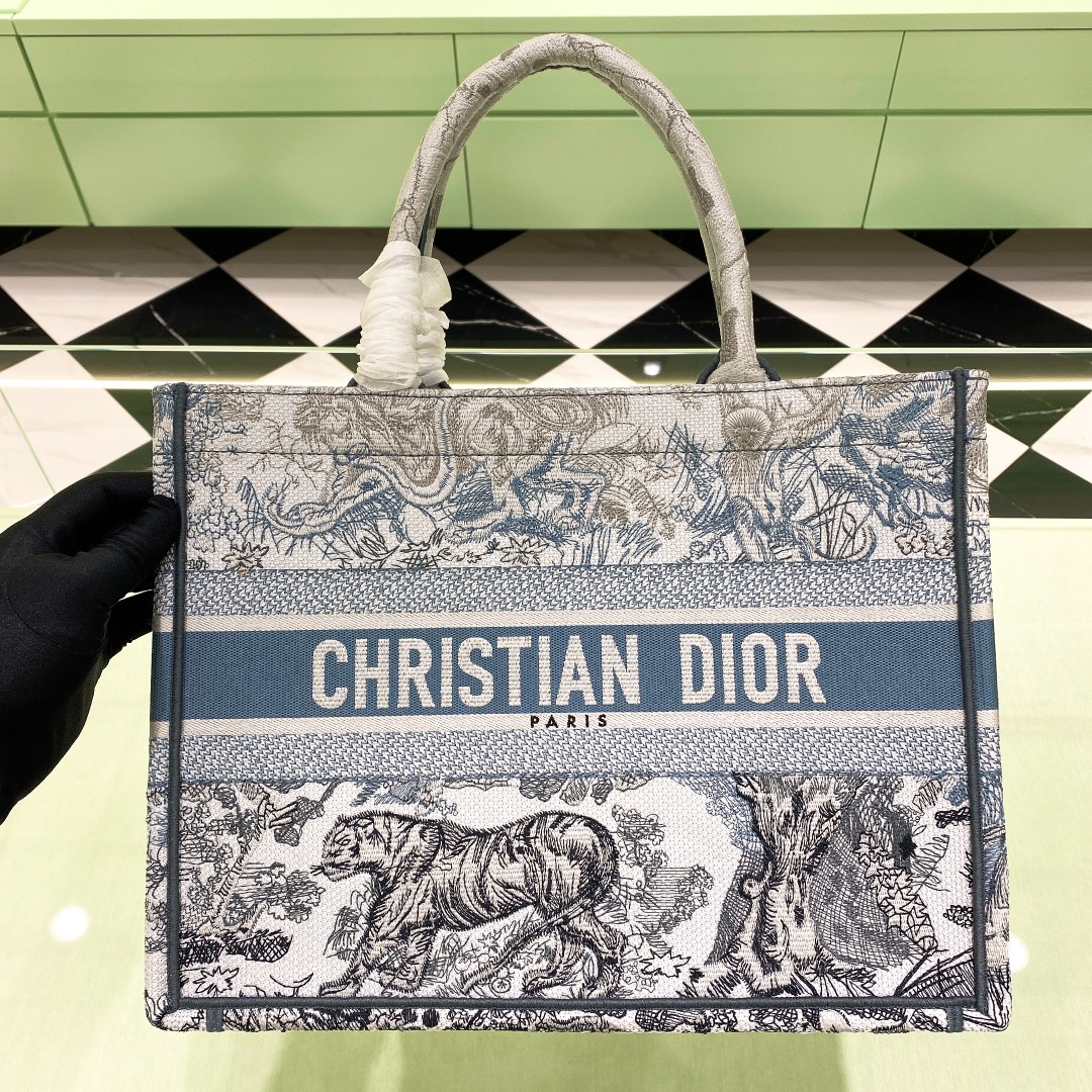 10A + top quality Medium Dior Book Tote 1296 DLAM022 36cm