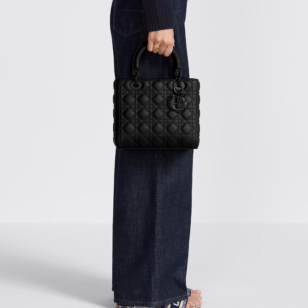 Dior The LADY DIOR Medium Bag-Matte cowhide leather(Replica)