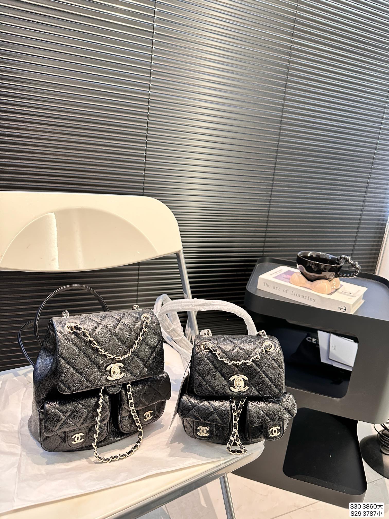 Chanel Backpack 3860 LLS012 17-20cm