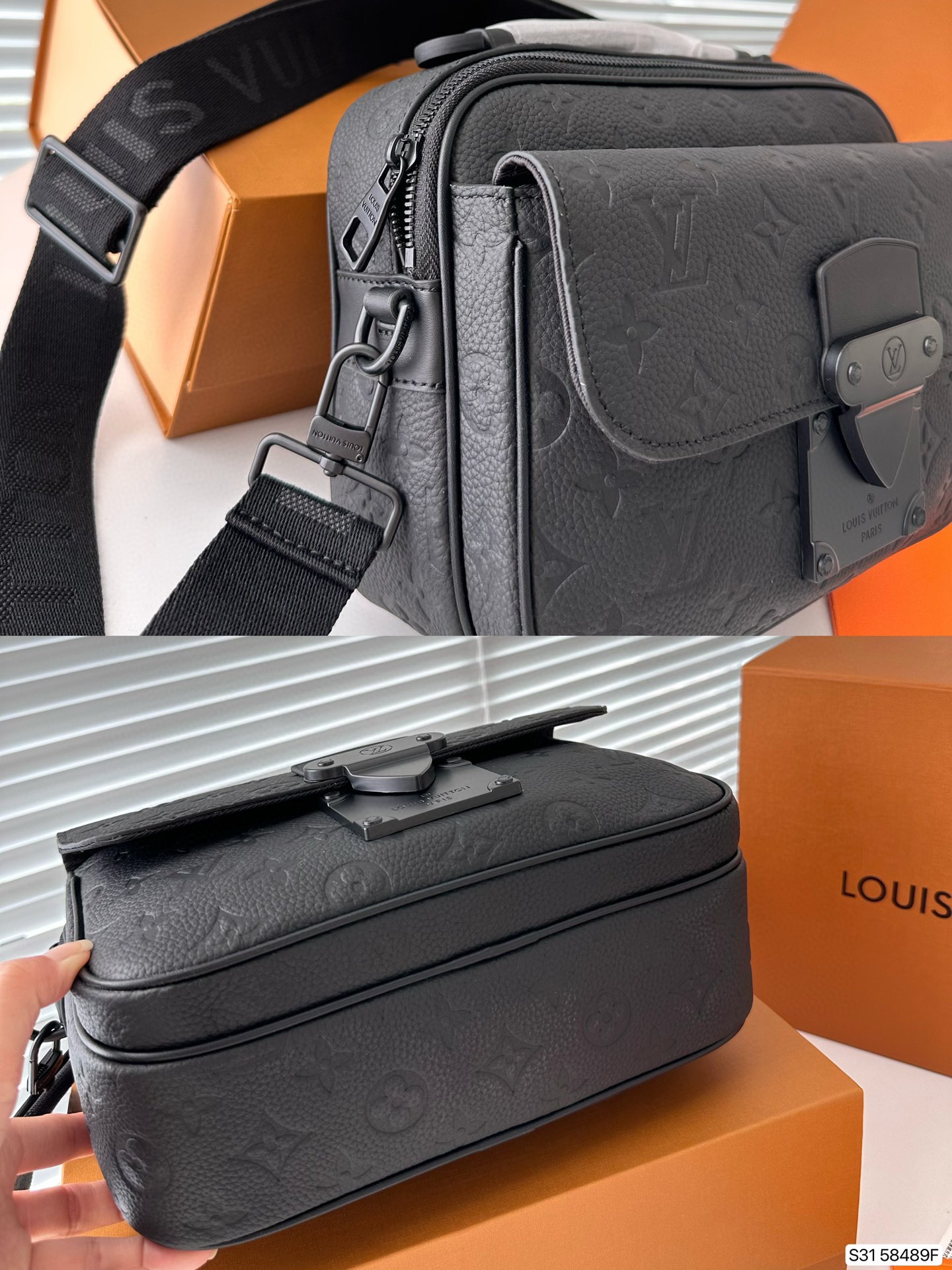 10A + quality LV S Lock Messenger Bag M58489 DB022 24cm