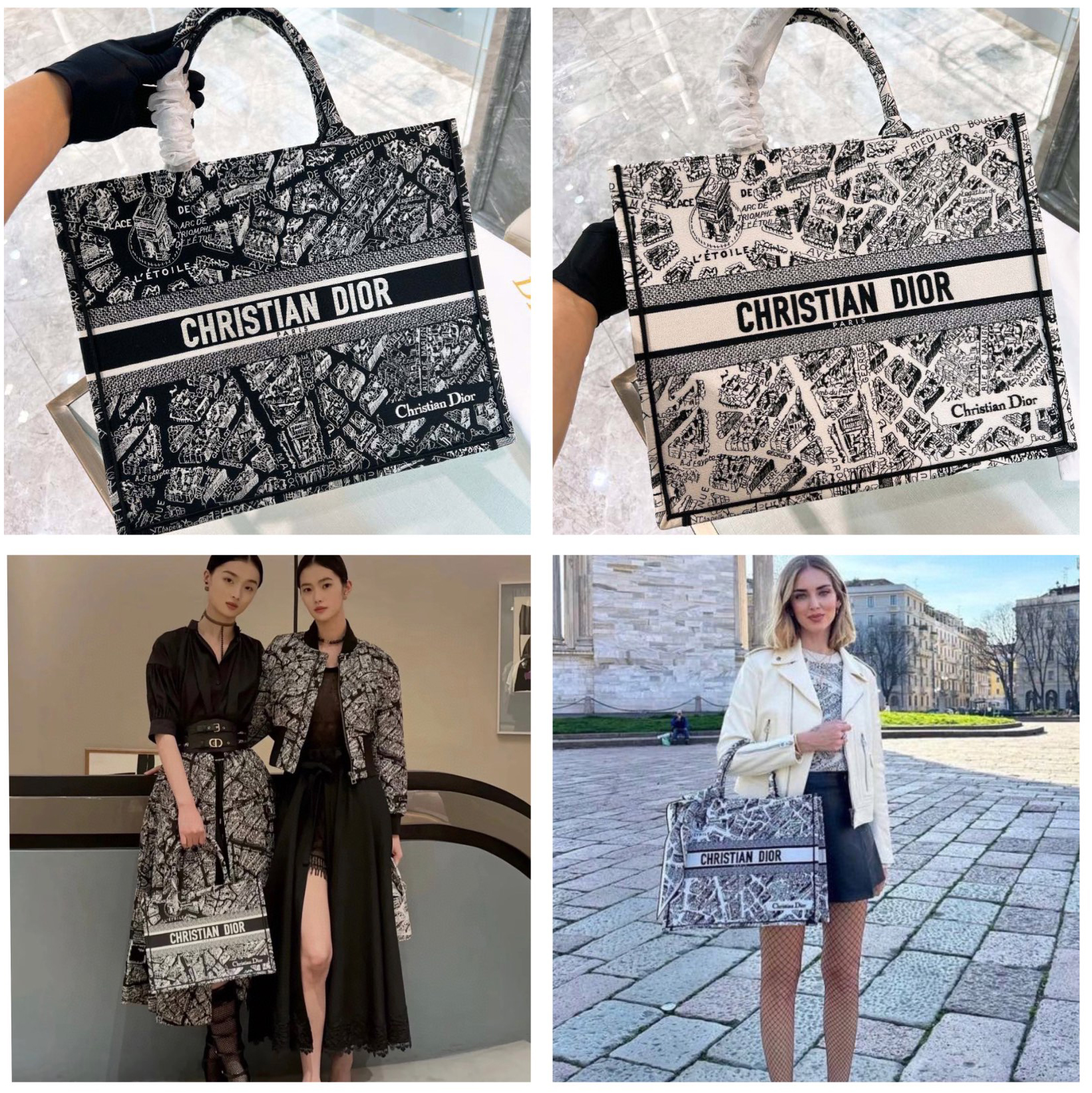 10A + top quality Large Dior Book Tote 1286 DLAM042 42cm