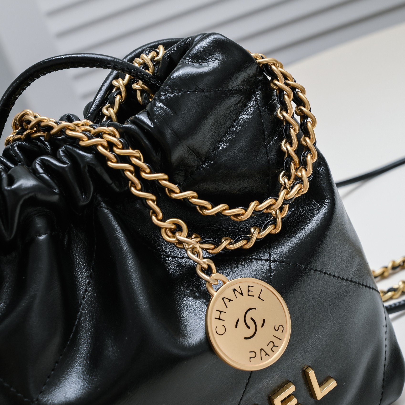 Chanel 22S Trash Bag Mini Pearl Bag Shoulder Bag Handbag