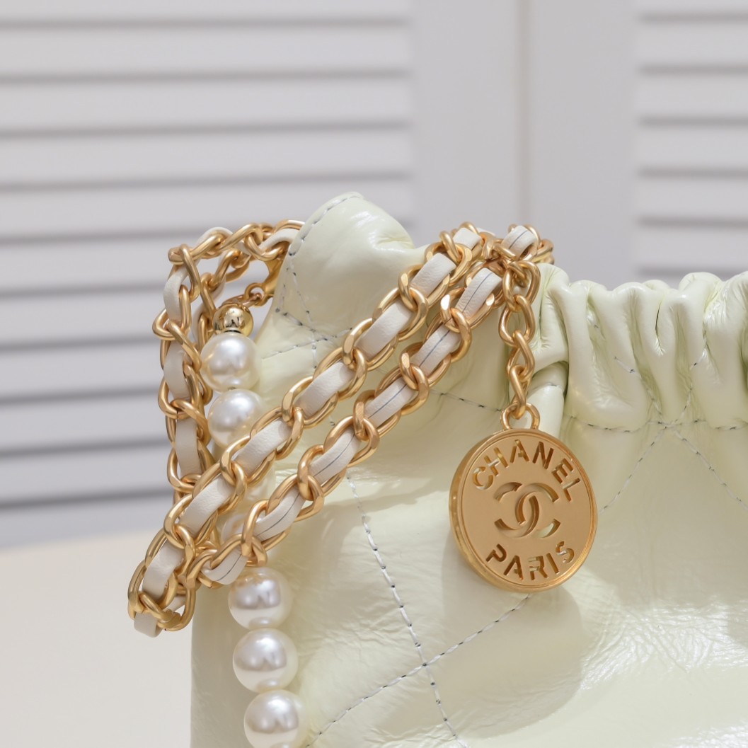 Chanel 22S Trash Bag Mini Pearl Bag Shoulder Bag Handbag