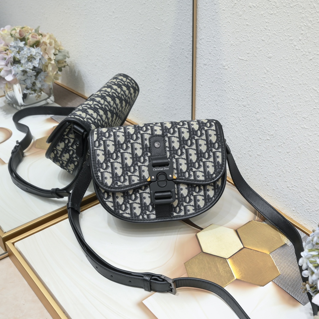 Mini Dior Tears Gallop Bag Blue print 1070 XB002 20.5cm