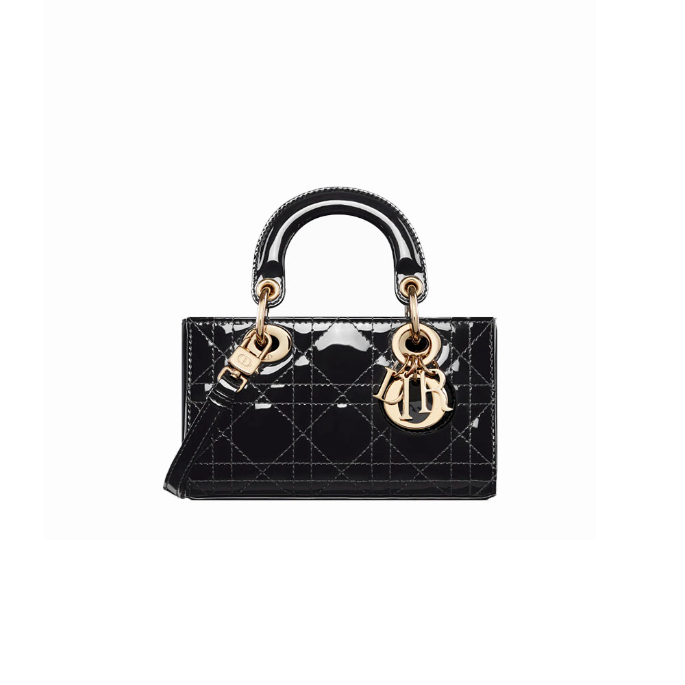 Dior Mini LADY D-JOY -  Lacquer cowhide leather(Replica)