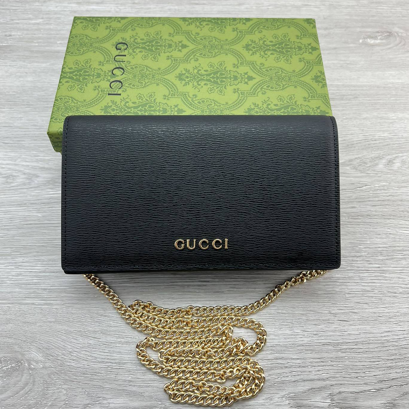 Gucci Marking Chain Belt Clutch Bag