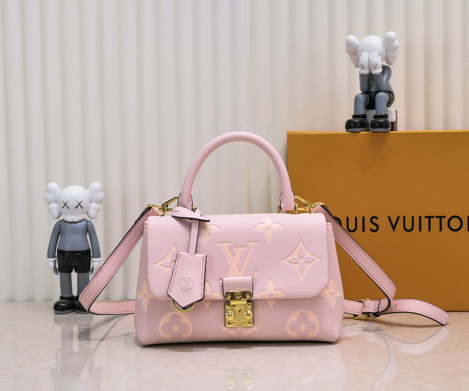 LV Madeleine Bag Pink color print M45976 XX061 24-30cm
