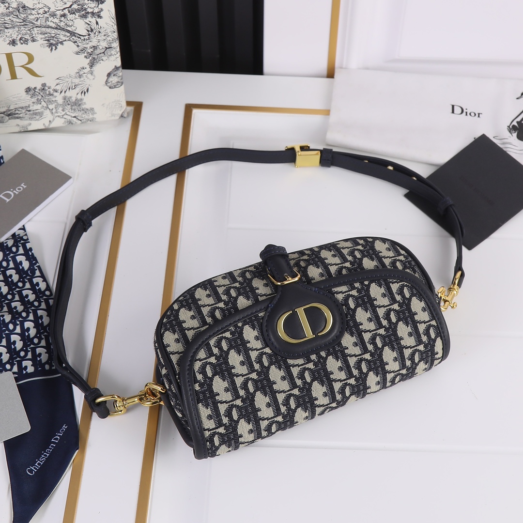 Dior Bobby East-West Bag Blue print 2012 XM071 22cm