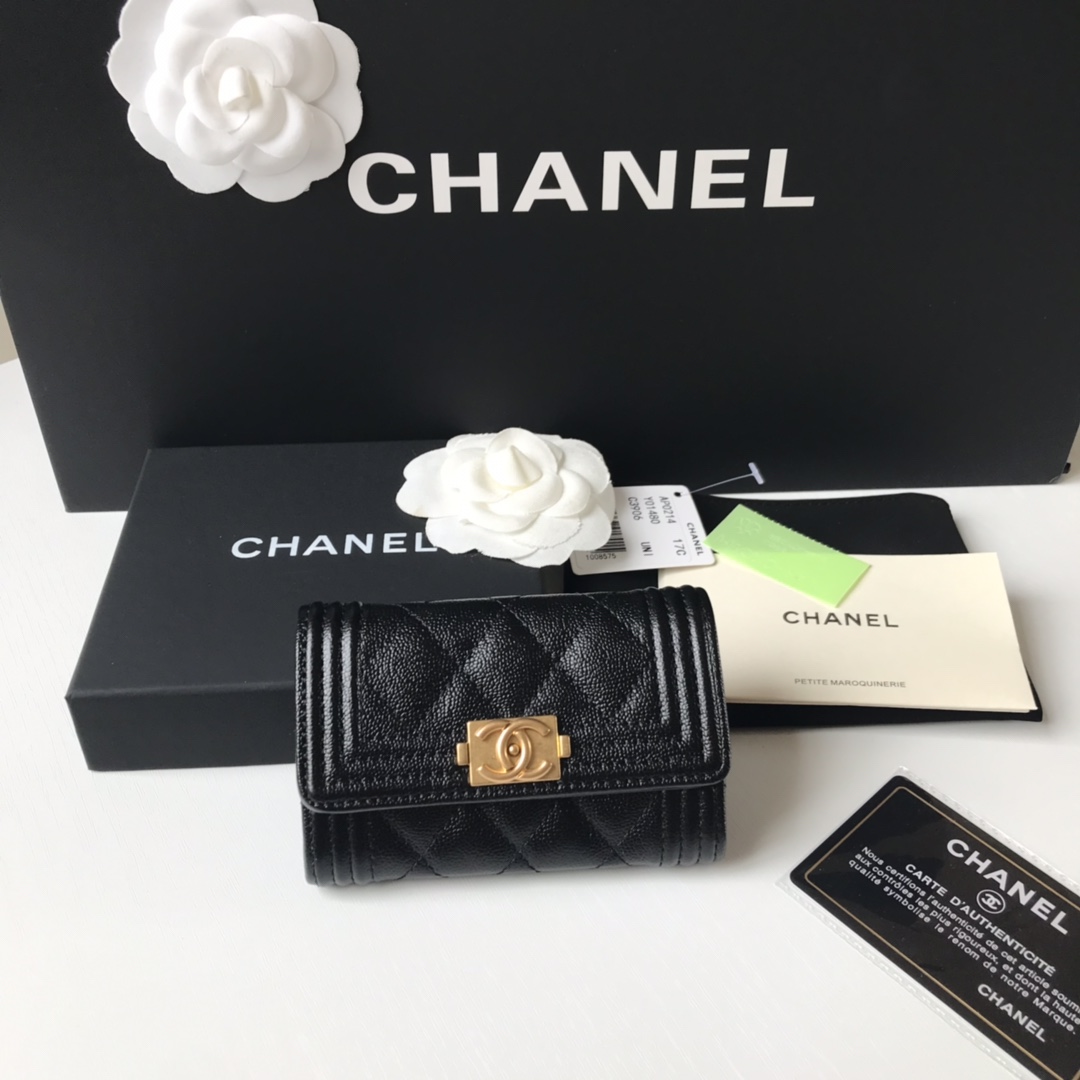 CHANEL BOY CHANEL FLAP CARD HOLDER