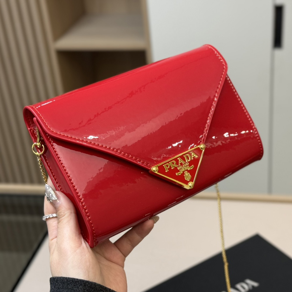 Prada  Leather Clutch Shoulder Bag Handbag（Replica）