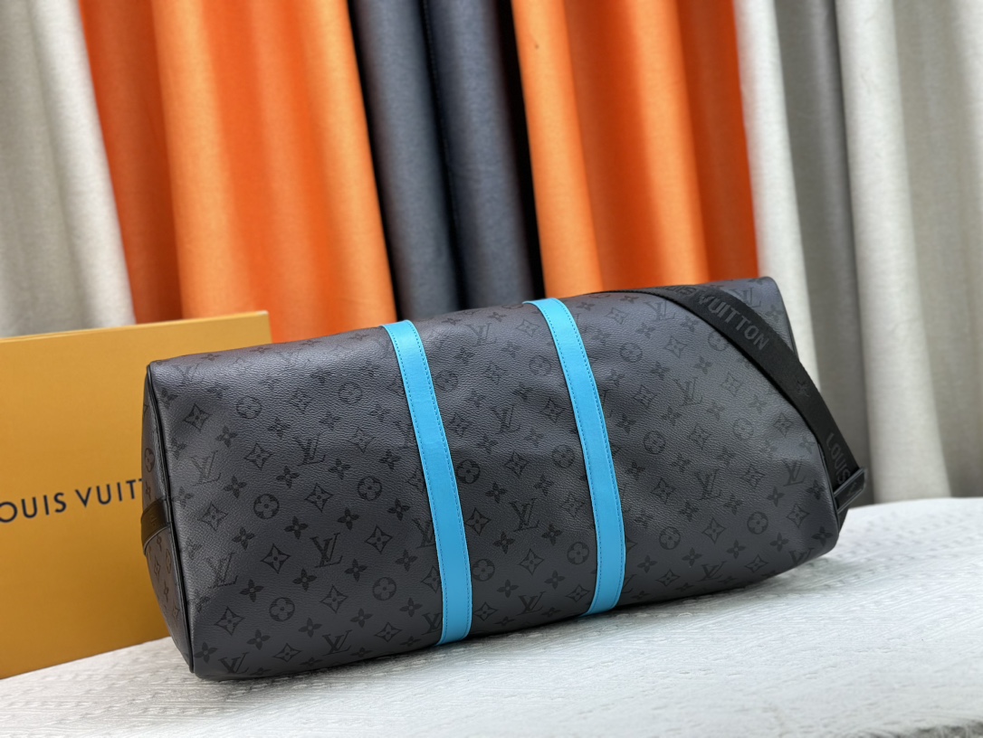 Louis Vuitton  Keepall Bandoulière 45 Travel Bag M11481 M11480 M11482 M41418 Monogram Eclipse Reverse