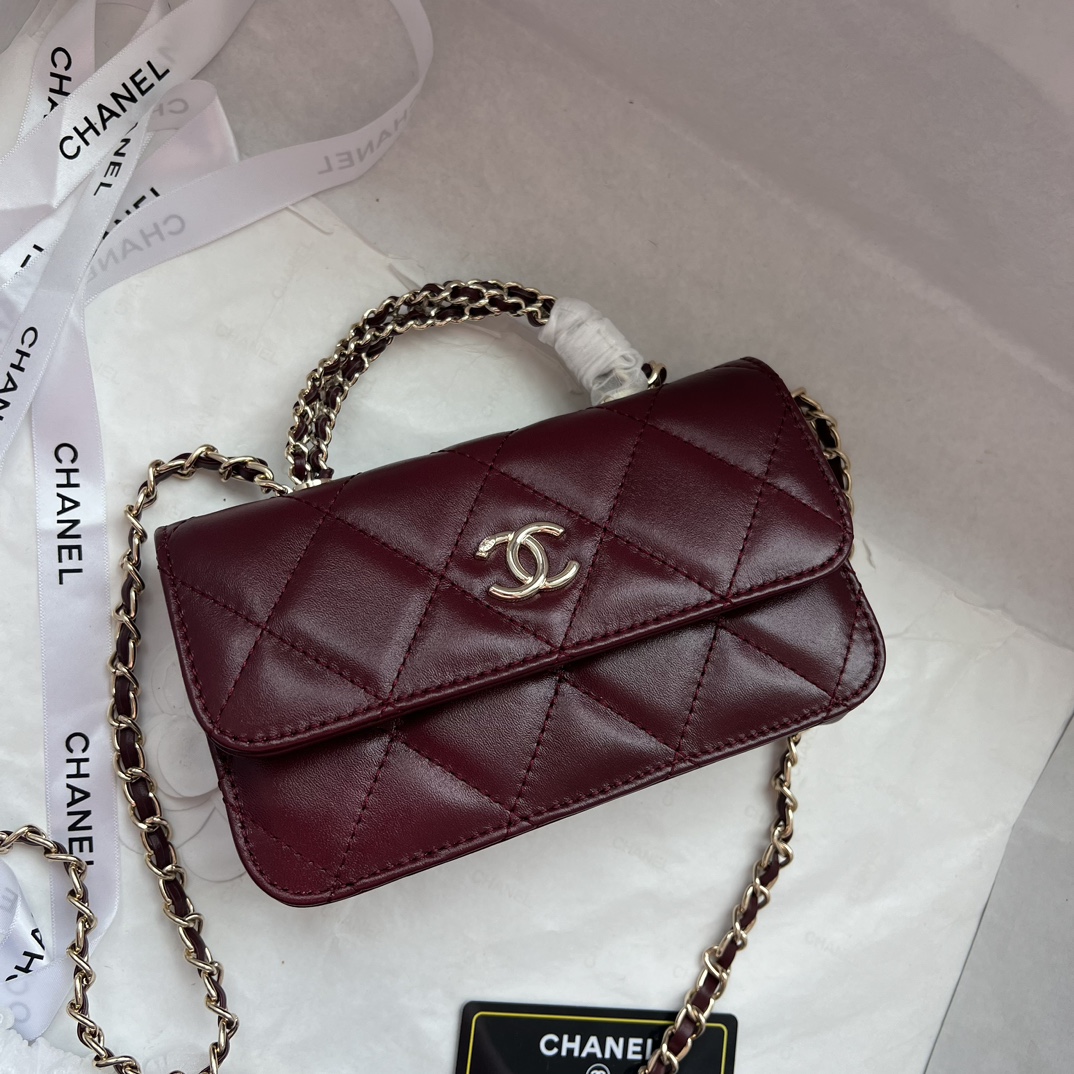 Chanel Head Oil Waxed Flap Bag Small