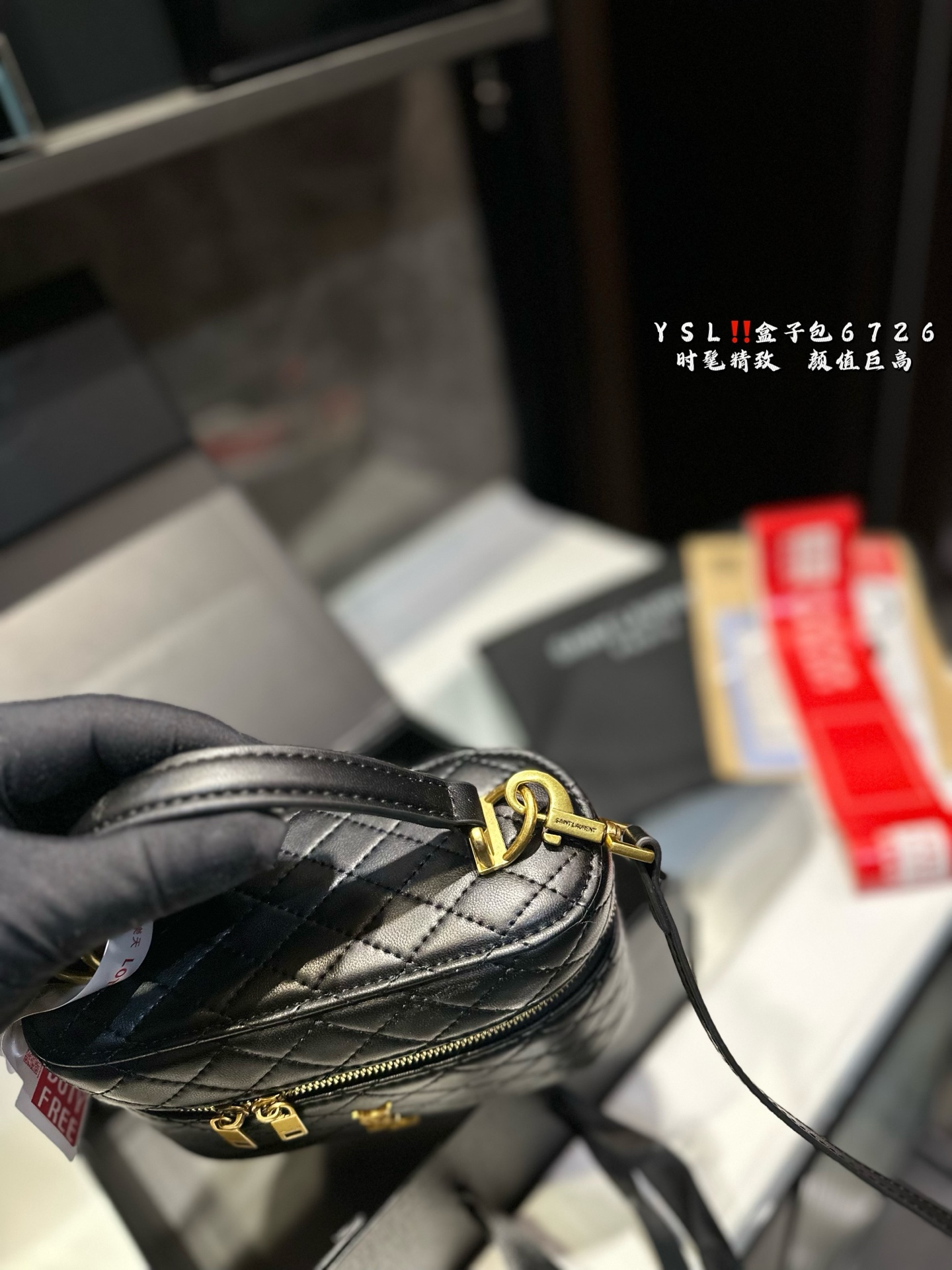 YSL Gaby Vanity Bag 766731 LM051 18cm