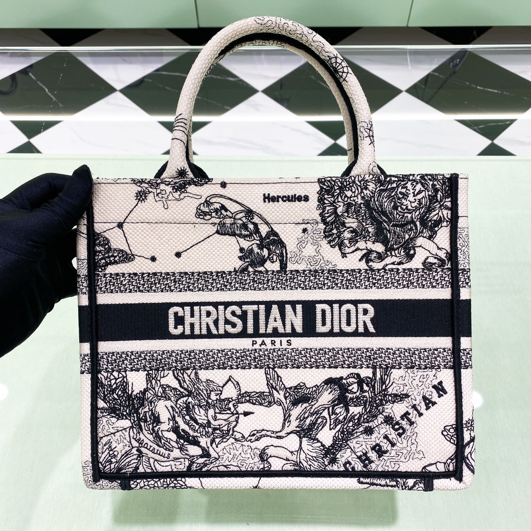10A + top quality Small Dior Book Tote 1265 DLAM012 26.5cm