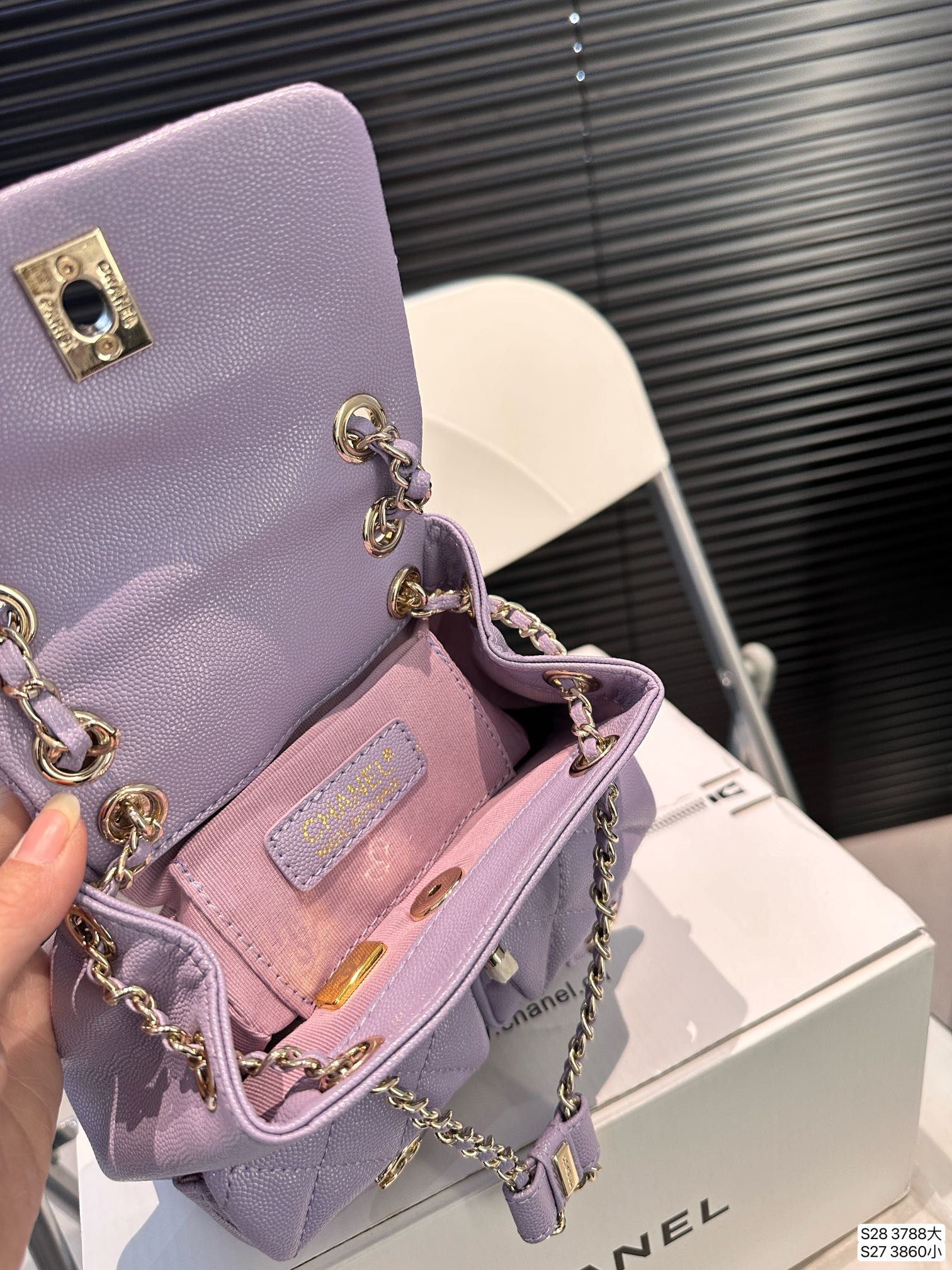 Chanel Backpack 3788 LLS002 17-20cm