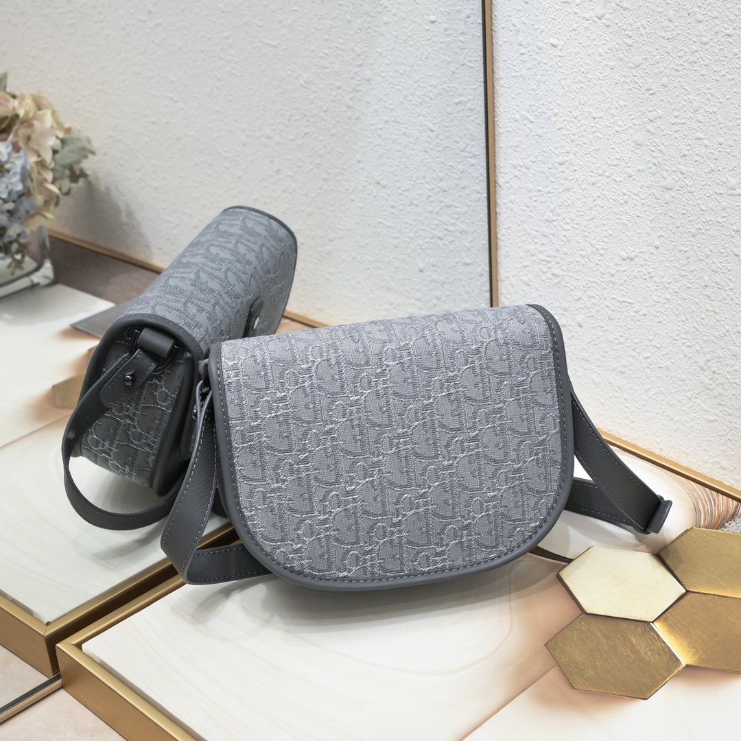 Mini Dior Tears Gallop Bag Gray print 1070 XB002 20.5cm