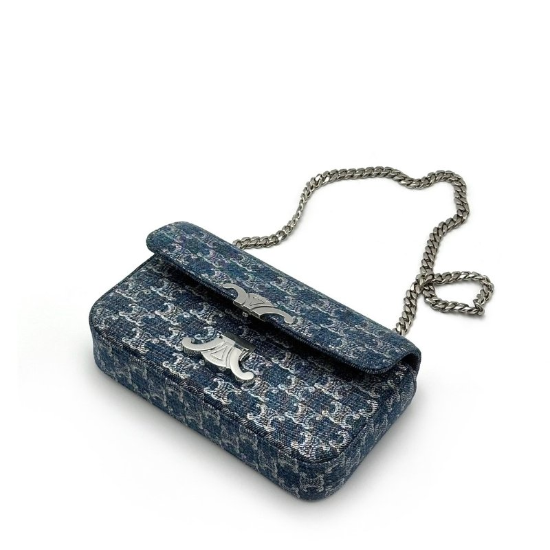 Celine Triomphe  Handbag Shoulder Bag Chain Strap Crossbody Bag 10A (Replica)