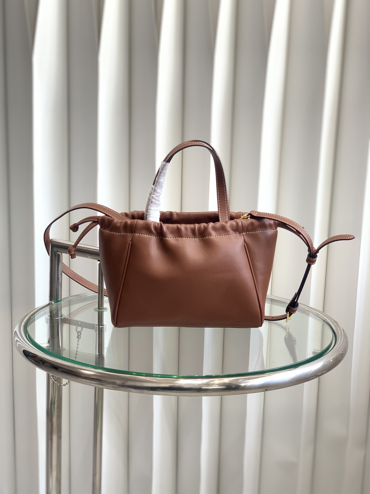 CABAS TRIOMPHE Small Bag Brown 111013 LM051 22cm