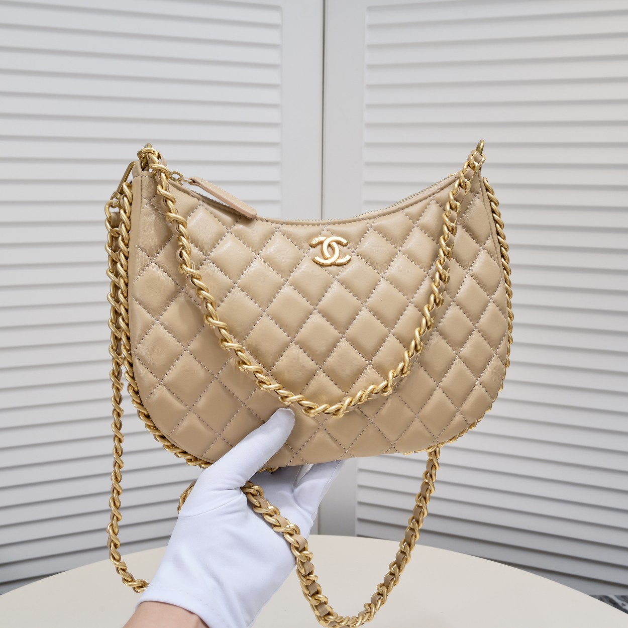 Chanel 23B Hobo Shoulder Bag Handbag