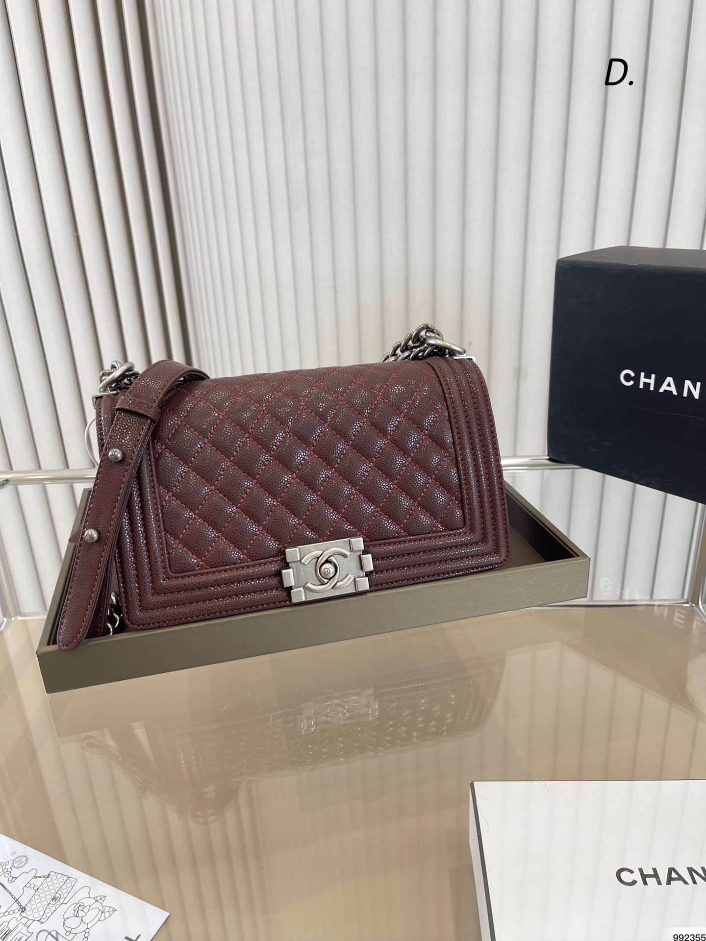 Chanel Leboy Bag caviar leather 007 DB071 25cm
