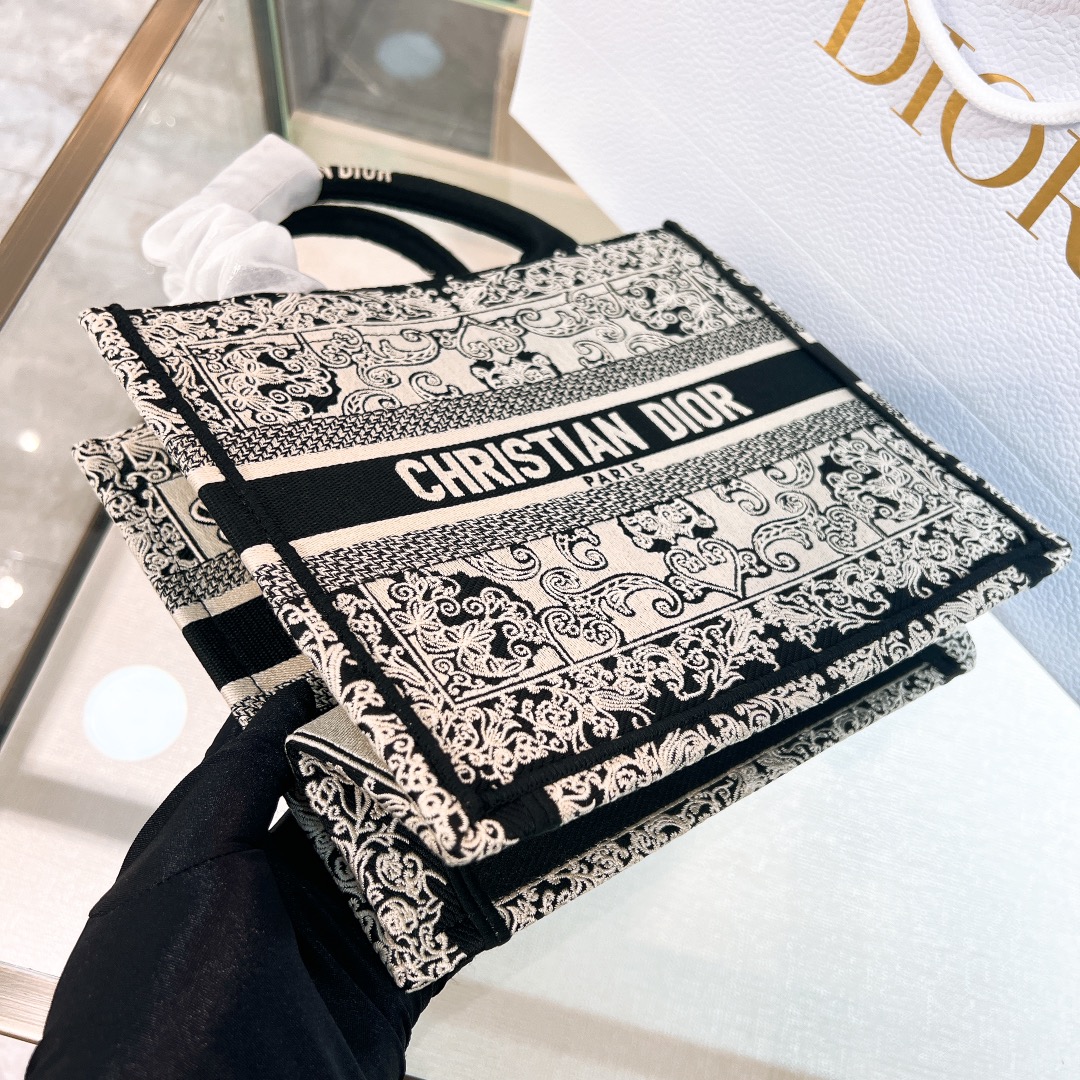 10A + top quality Small Dior Book Tote 1265 DLAM012 26.5cm