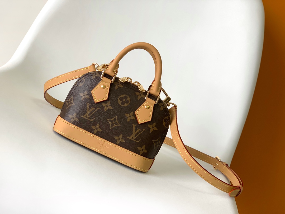 Louis Vuitton 10A Handbag Shoulder Bag Top Mirror Quality Version New launch Nano Alma M82717