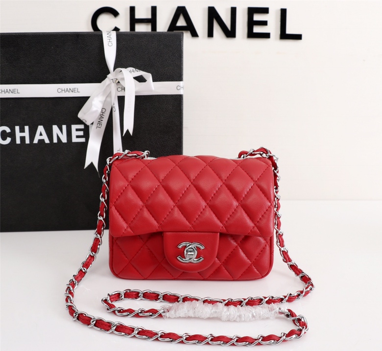 chanel1115PYD041 18x14x7 cm Silver logo