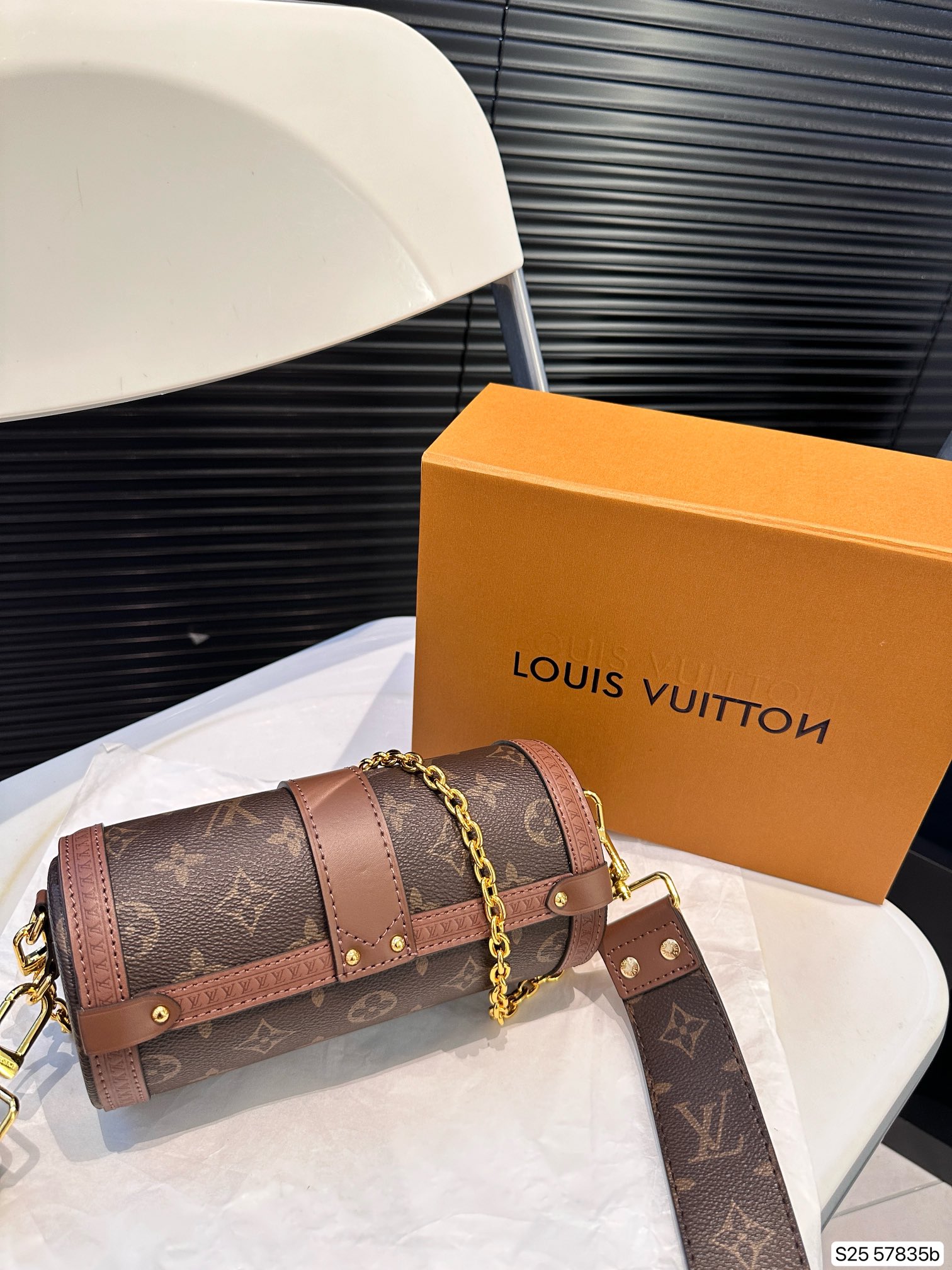 LV Papillon Trunk Bag 57835 LLS091 20cm