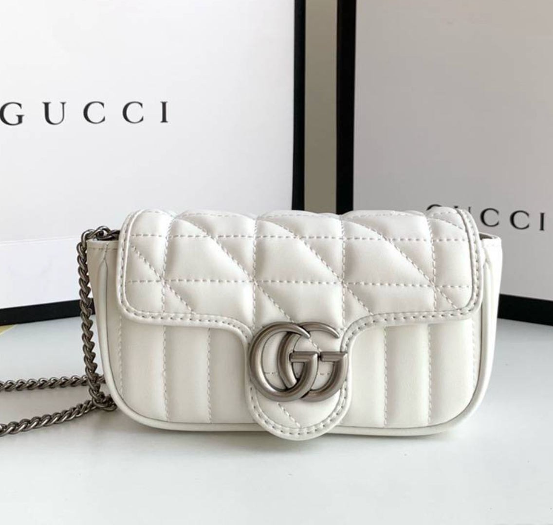 Gucci GG Marmont -Vertical stripes Shoulder Bag Handbag(Replica)
