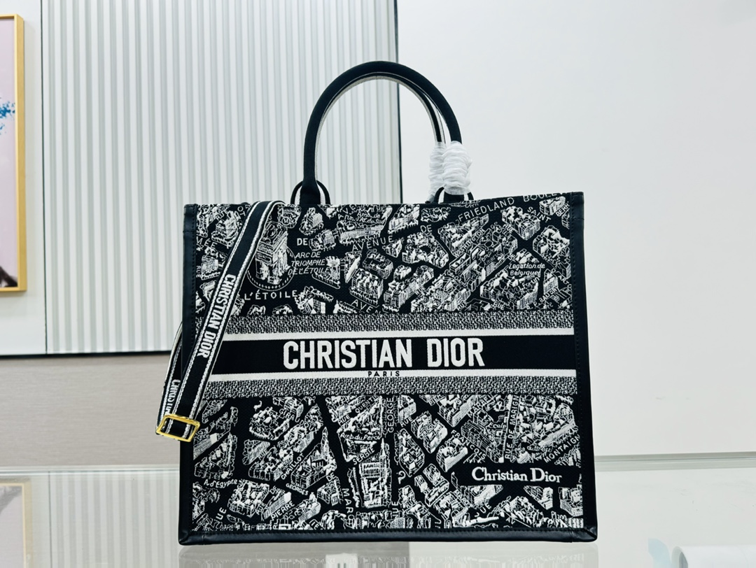 10A + top quality Dior Book Tote With Strap 8833 LM012042062 26-42cm