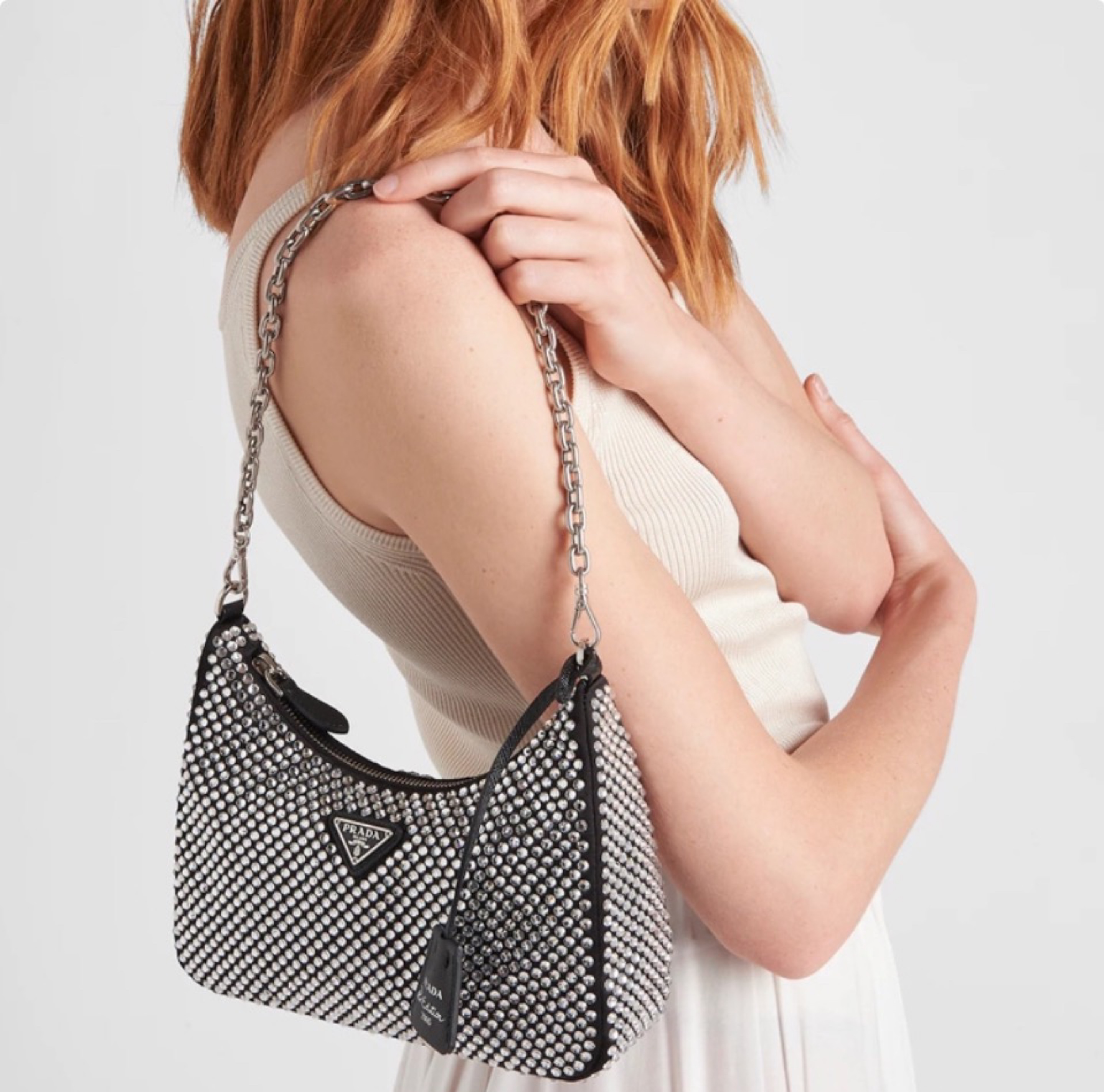 Prada Re-Edition  Crystal Messenger Shoulder Bag（Replica）