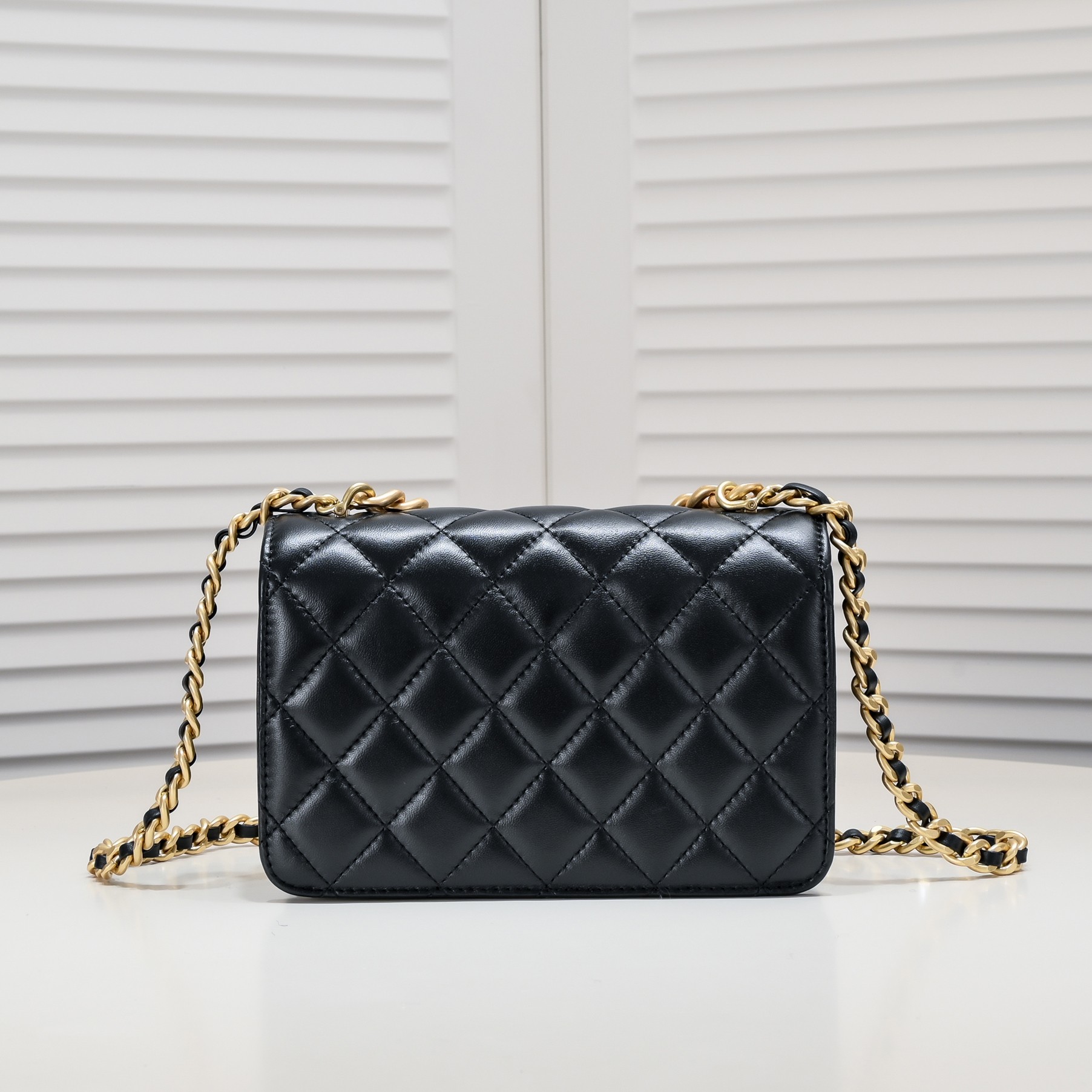 Chanel Soft Sheepskin Chain  Shoulder Bag Handbag