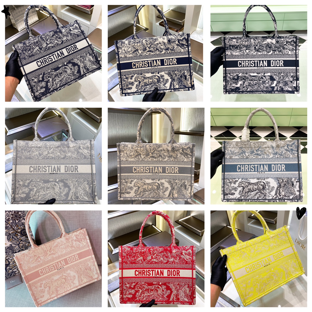 10A + top quality Medium Dior Book Tote 1296 DLAM022 36cm