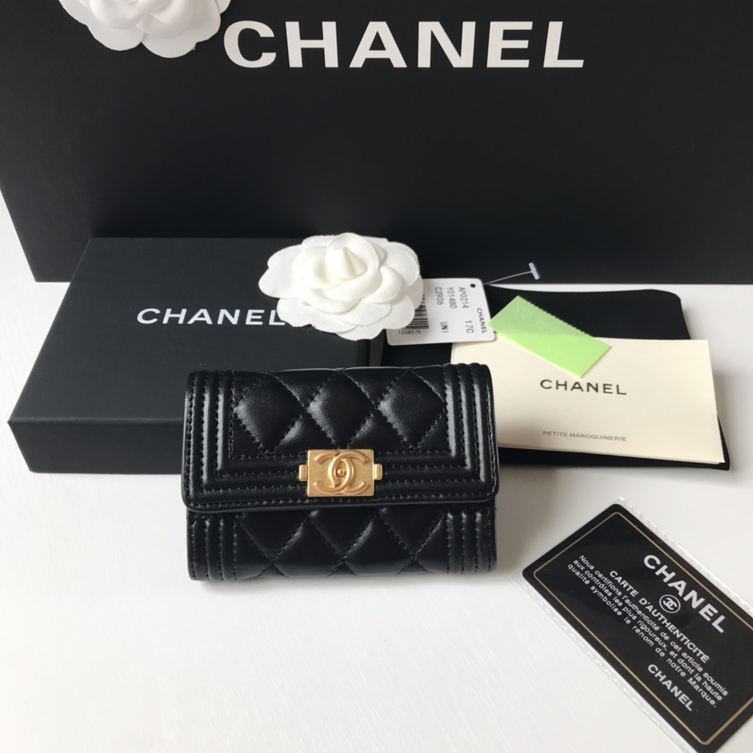 CHANEL BOY CHANEL FLAP CARD HOLDER