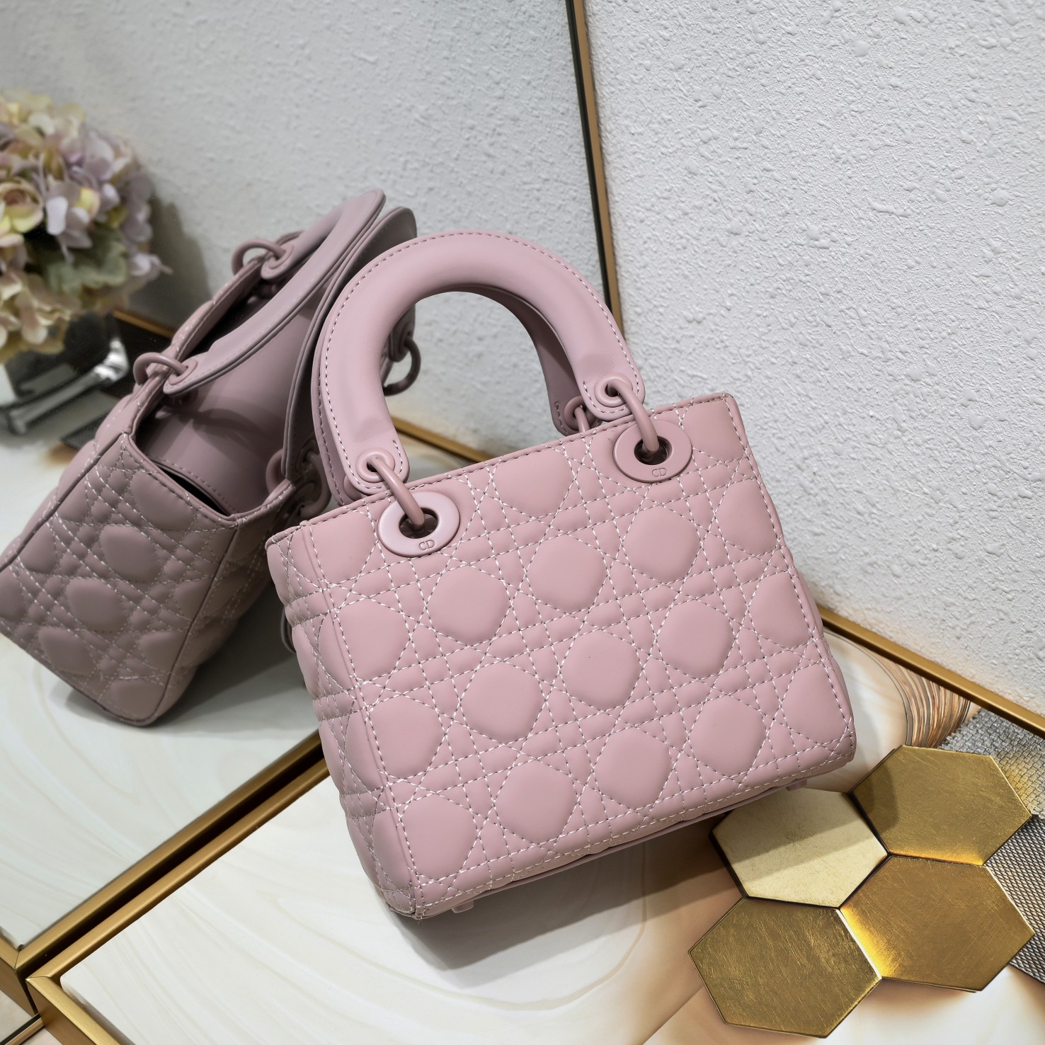 Small Lady Dior My ABCDior Bag Purple Matte 2022 LM061 20cm