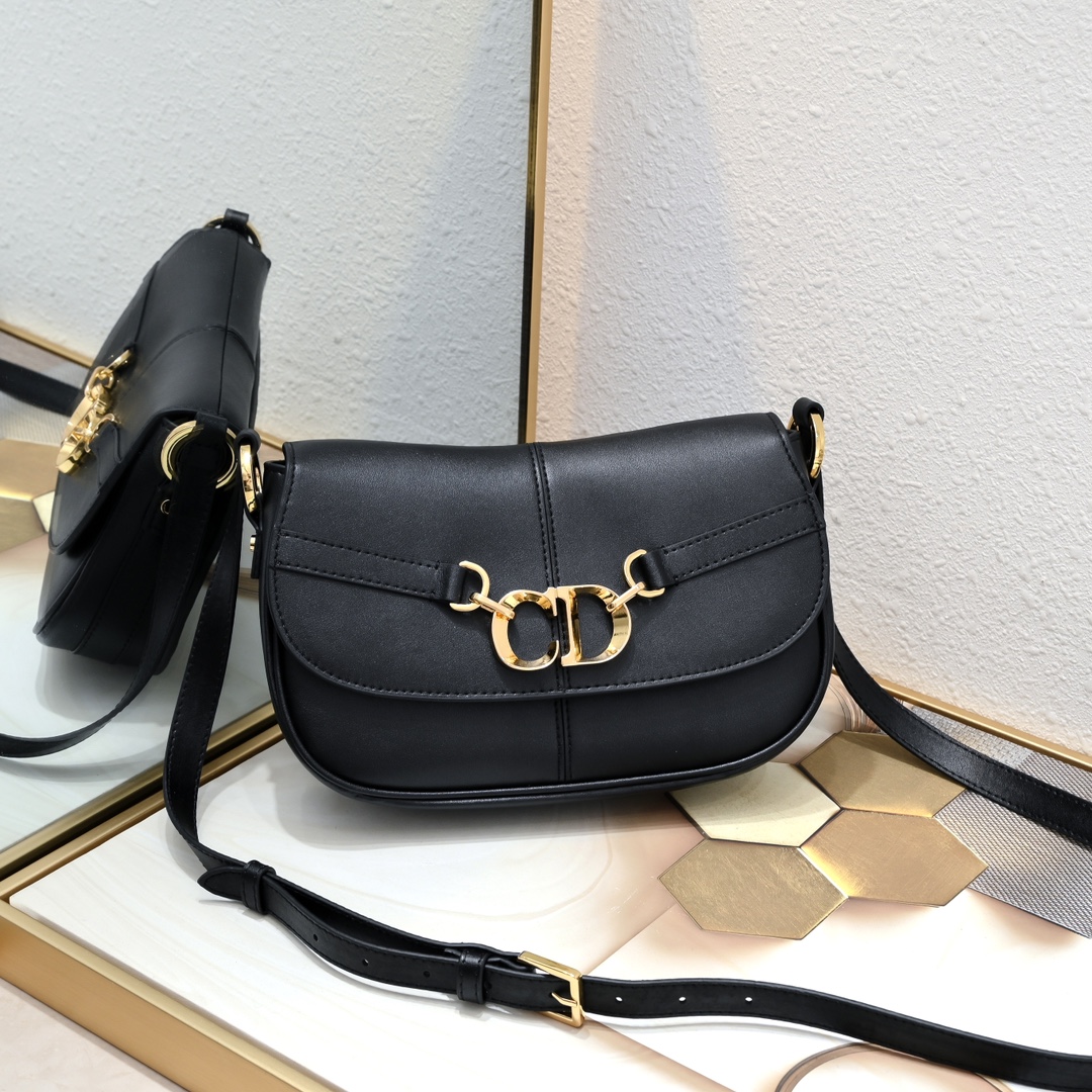 DIOR CD Besace Bag Calfskin Small Shoulder Bag (Replica)