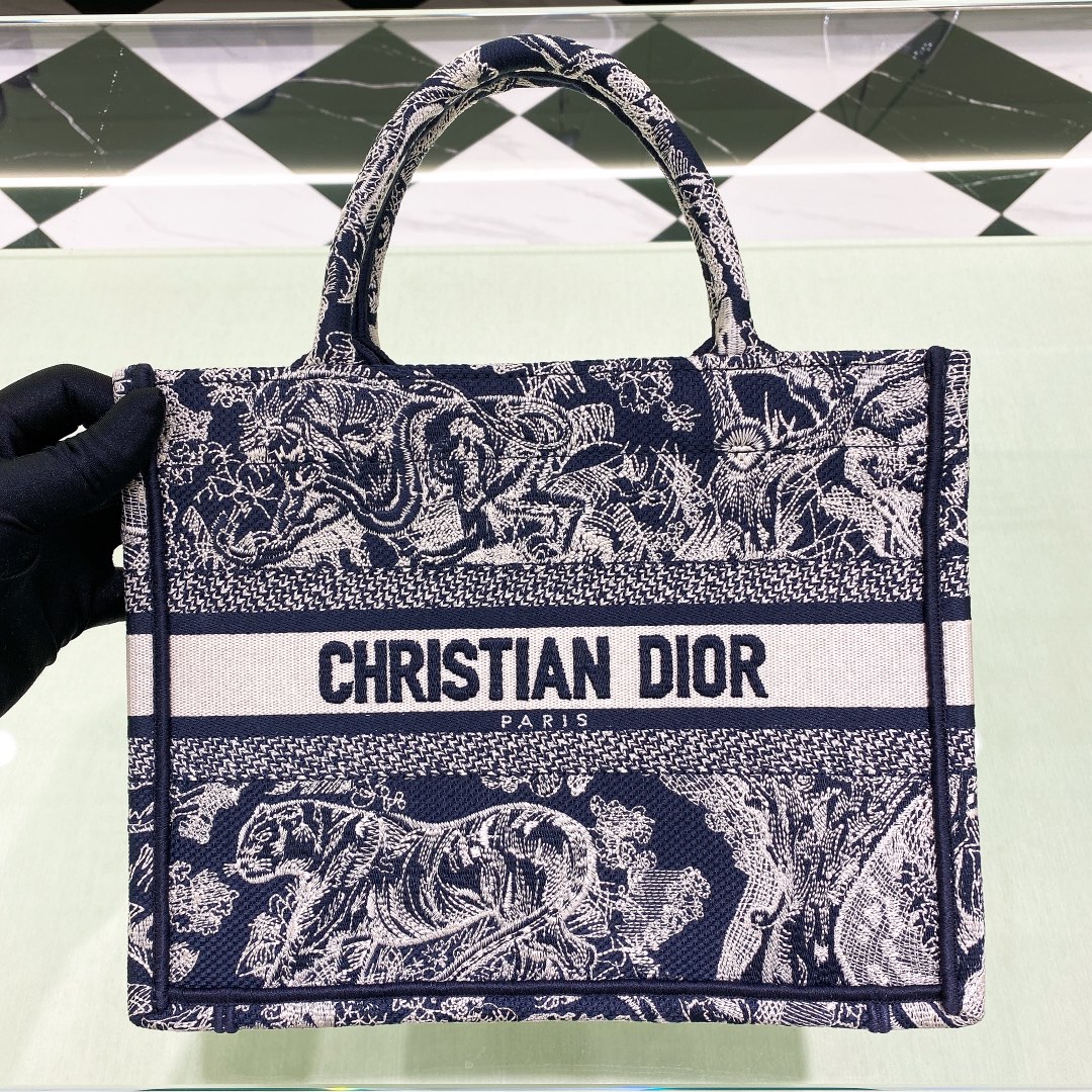 10A + top quality Small Dior Book Tote 1265 DLAM012 26.5cm