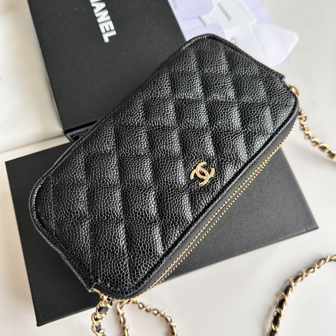 Chanel 50172 Black with gold LM521 20cm